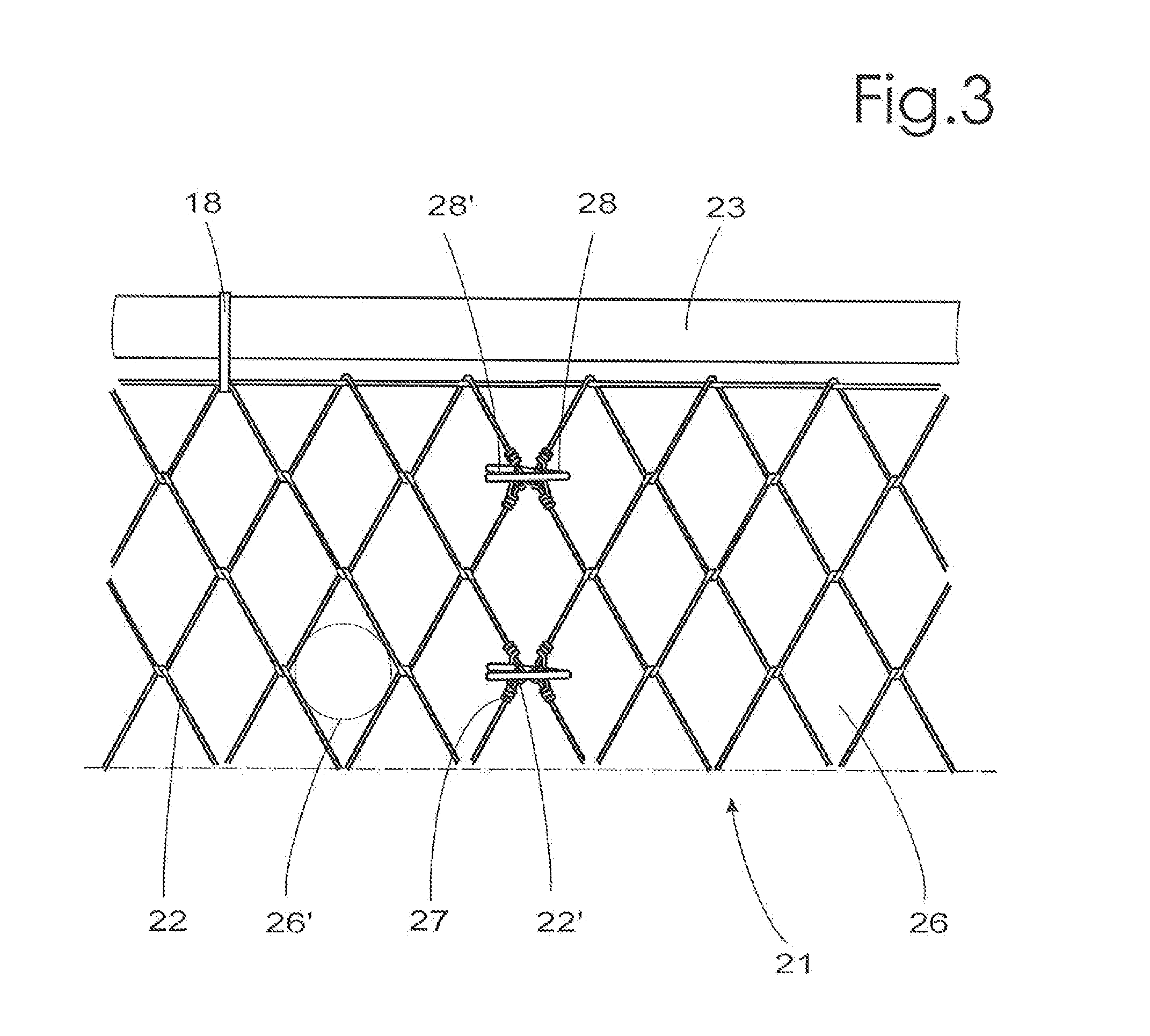 Protective device for animal breeding, such as the breeding of fish, mussels or molluscs