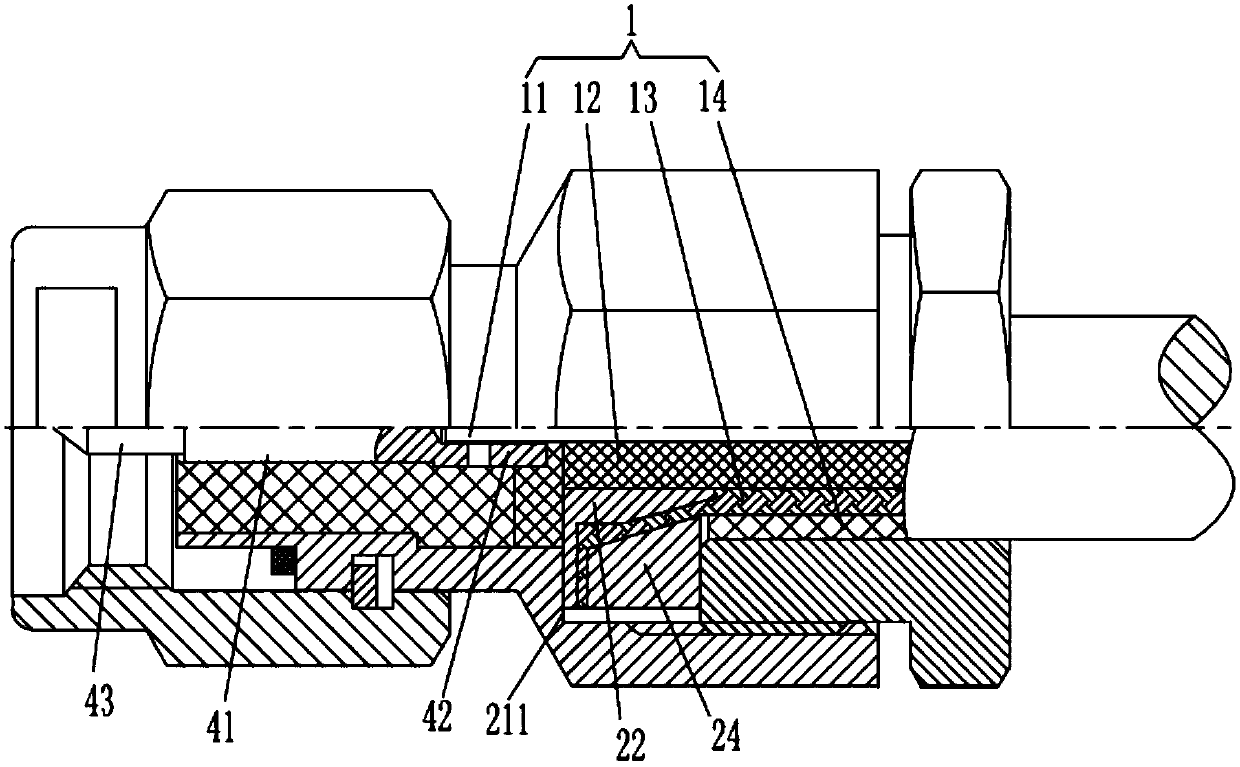 SMA type radio frequency coaxial connector with novel structure