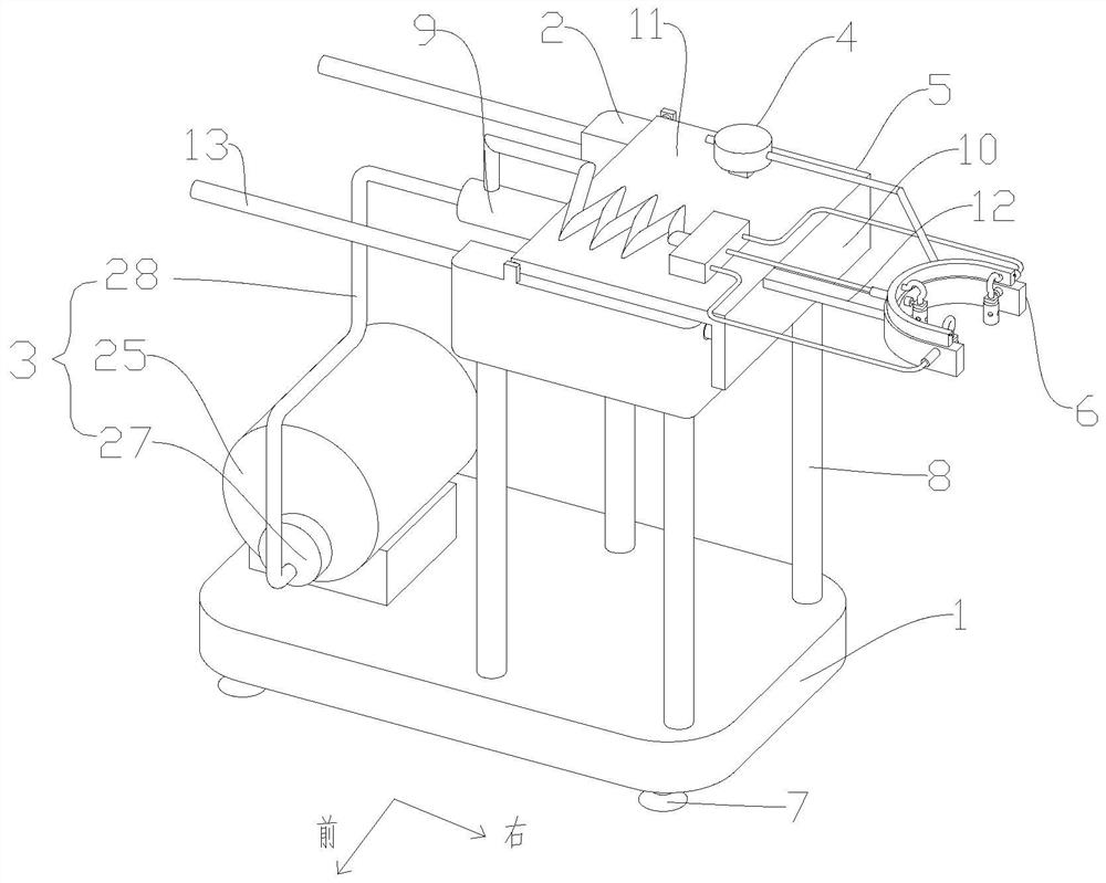 Automatic drawing device for carton packaging