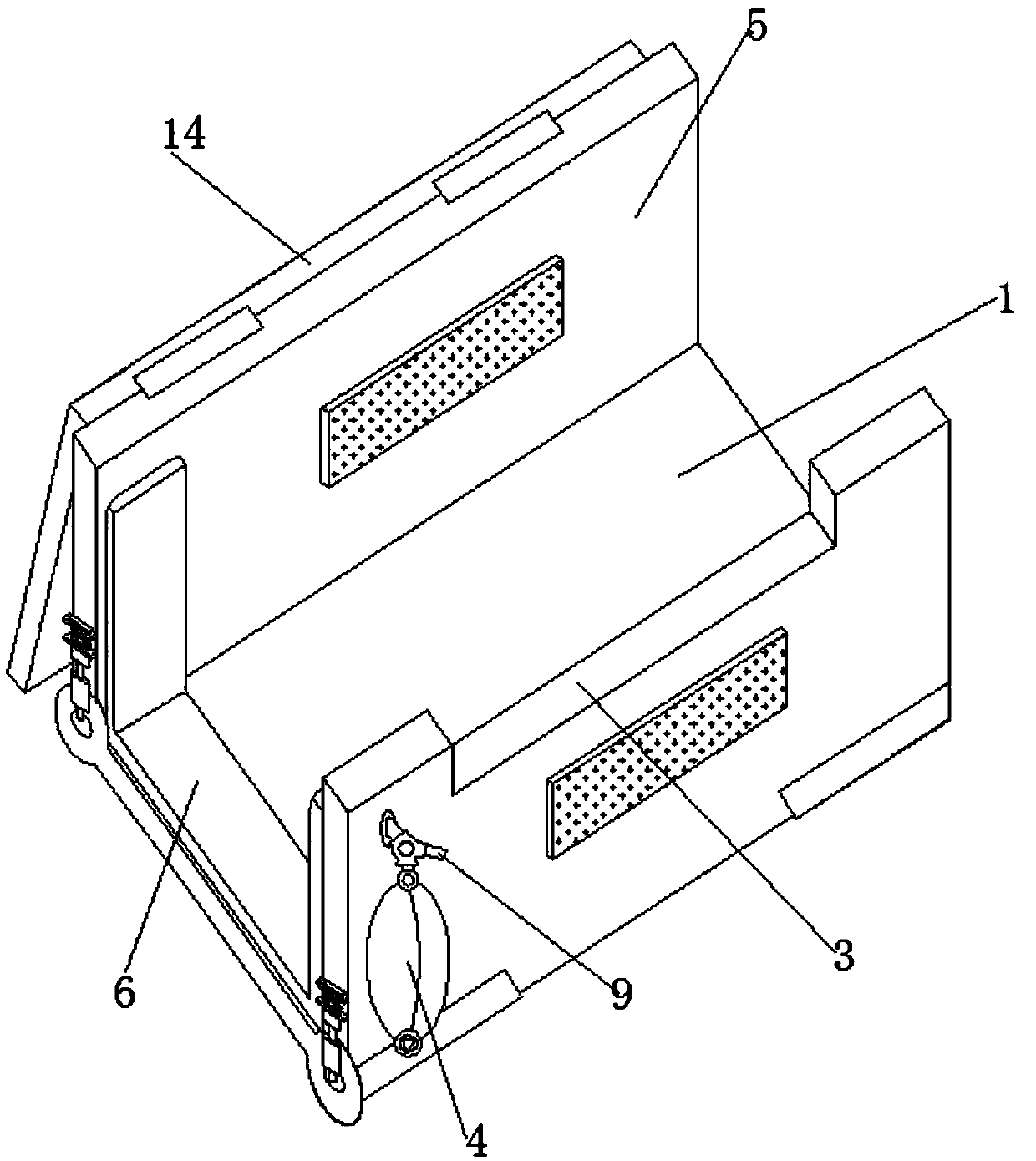 All-around early-warning protective frame for internal fistula puncture bleeding