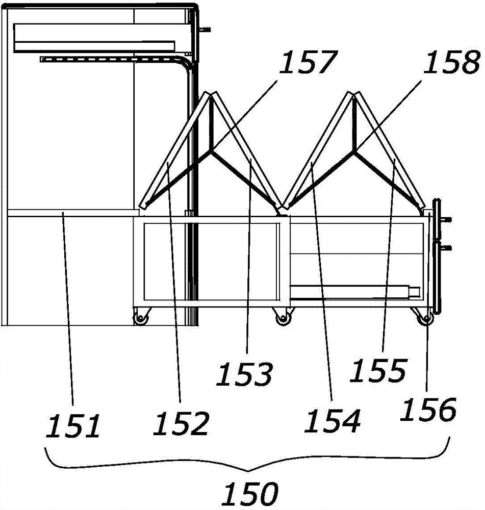 Medical accompanying nurse bed