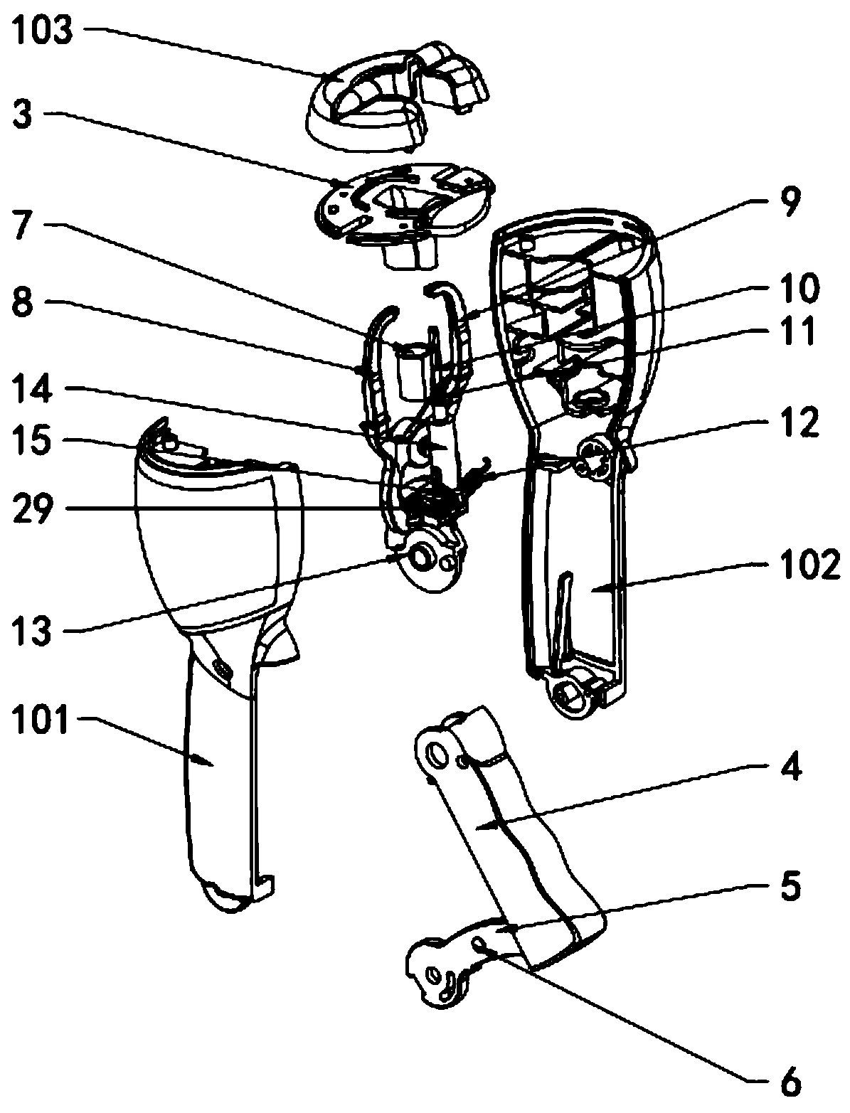 Anti-theft label unlocking device with lock