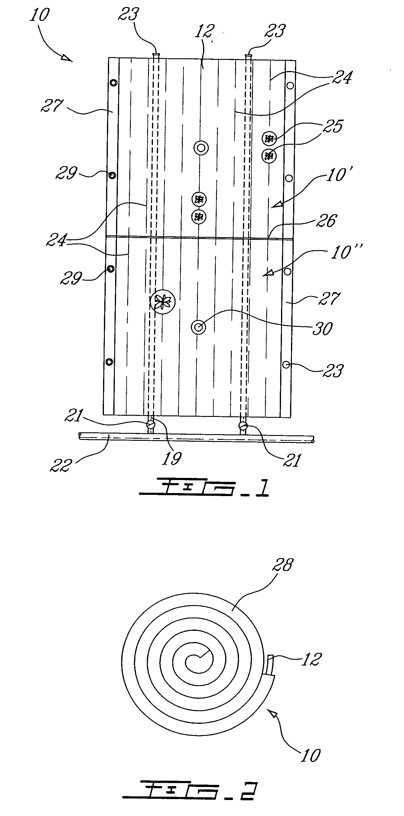 Method and apparatus for the production of an irrigation mat