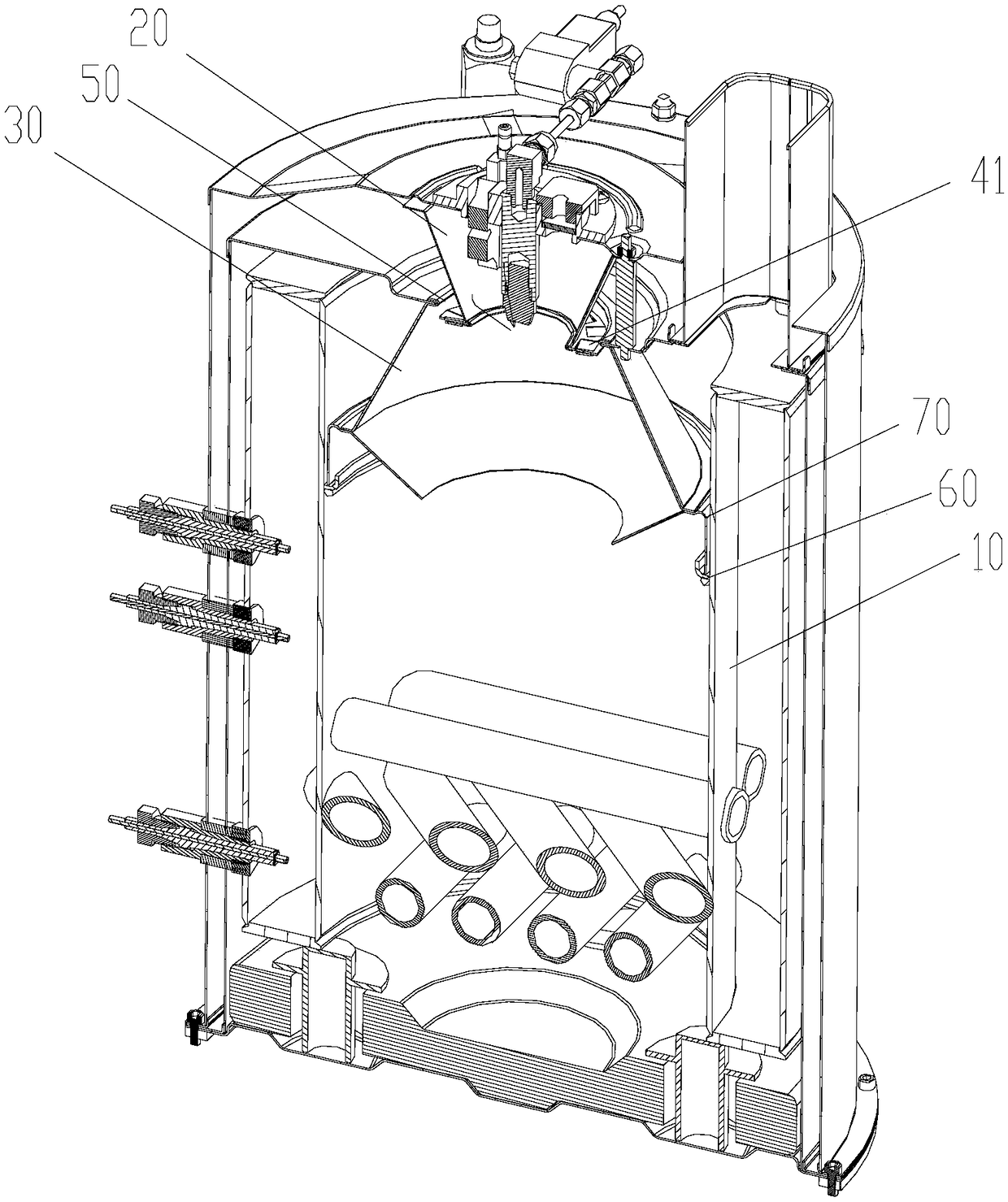 Steam generator and vehicle washing machine with same