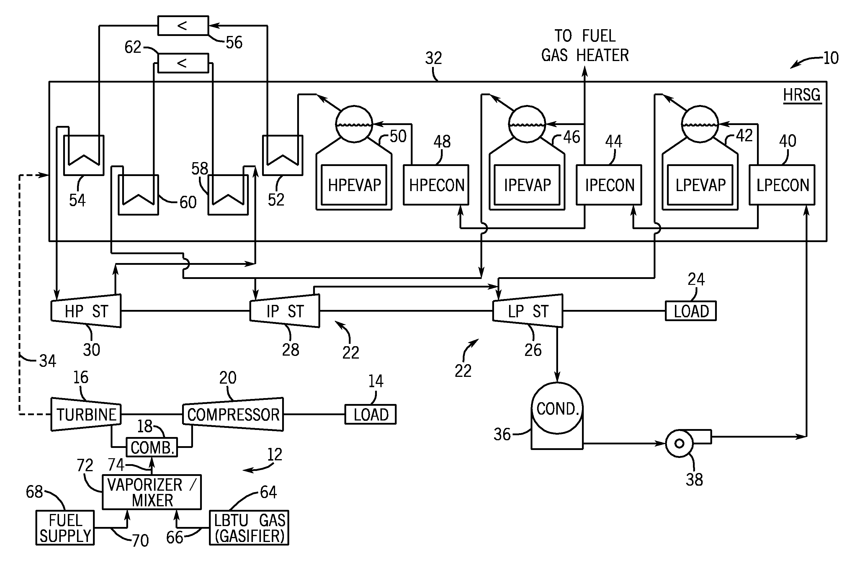 Method and apparatus for controlling a heating value of a low energy fuel