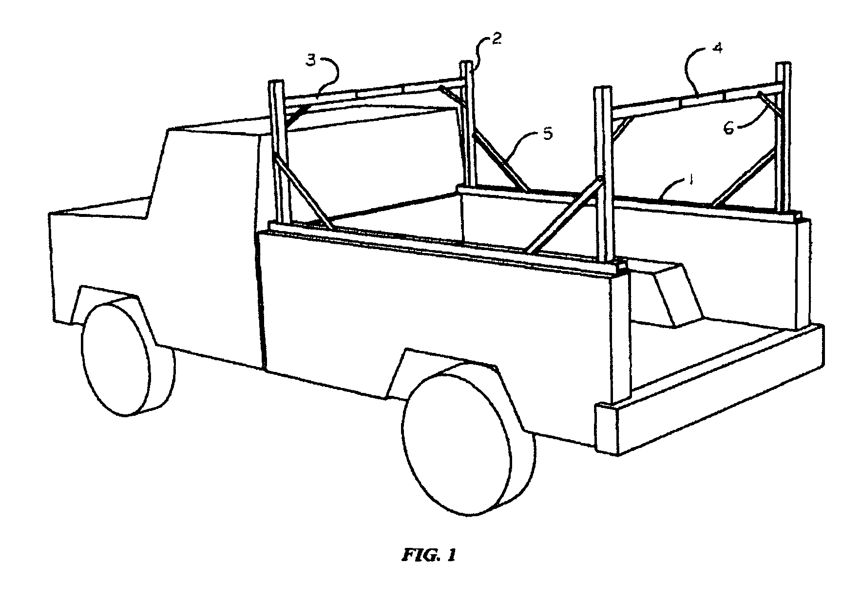 Collapsible ladder rack system for vehicles