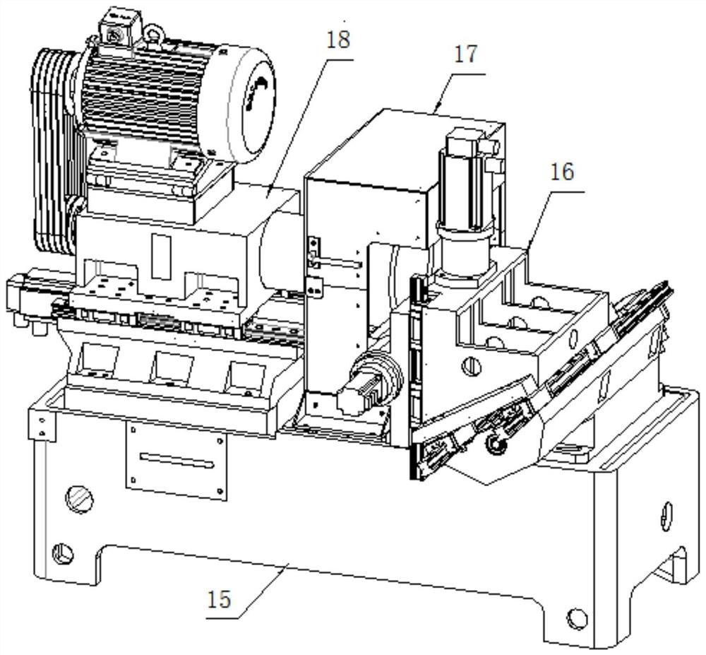 Four-axis linkage lifting type numerical control end face tool sharpener