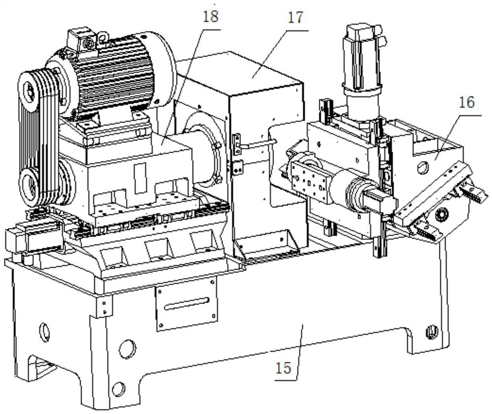 Four-axis linkage lifting type numerical control end face tool sharpener