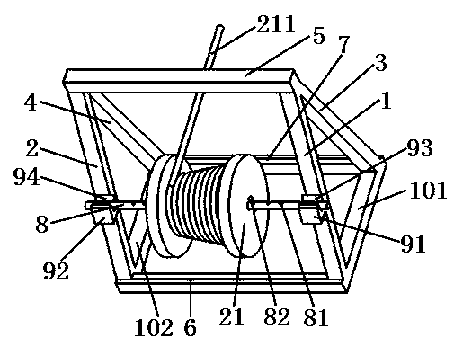 Novel cable pay-off rack