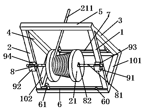 Novel cable pay-off rack