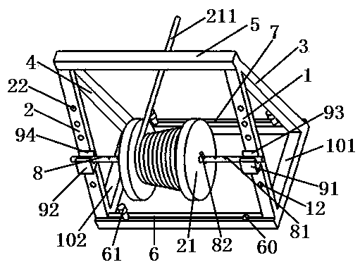 Novel cable pay-off rack