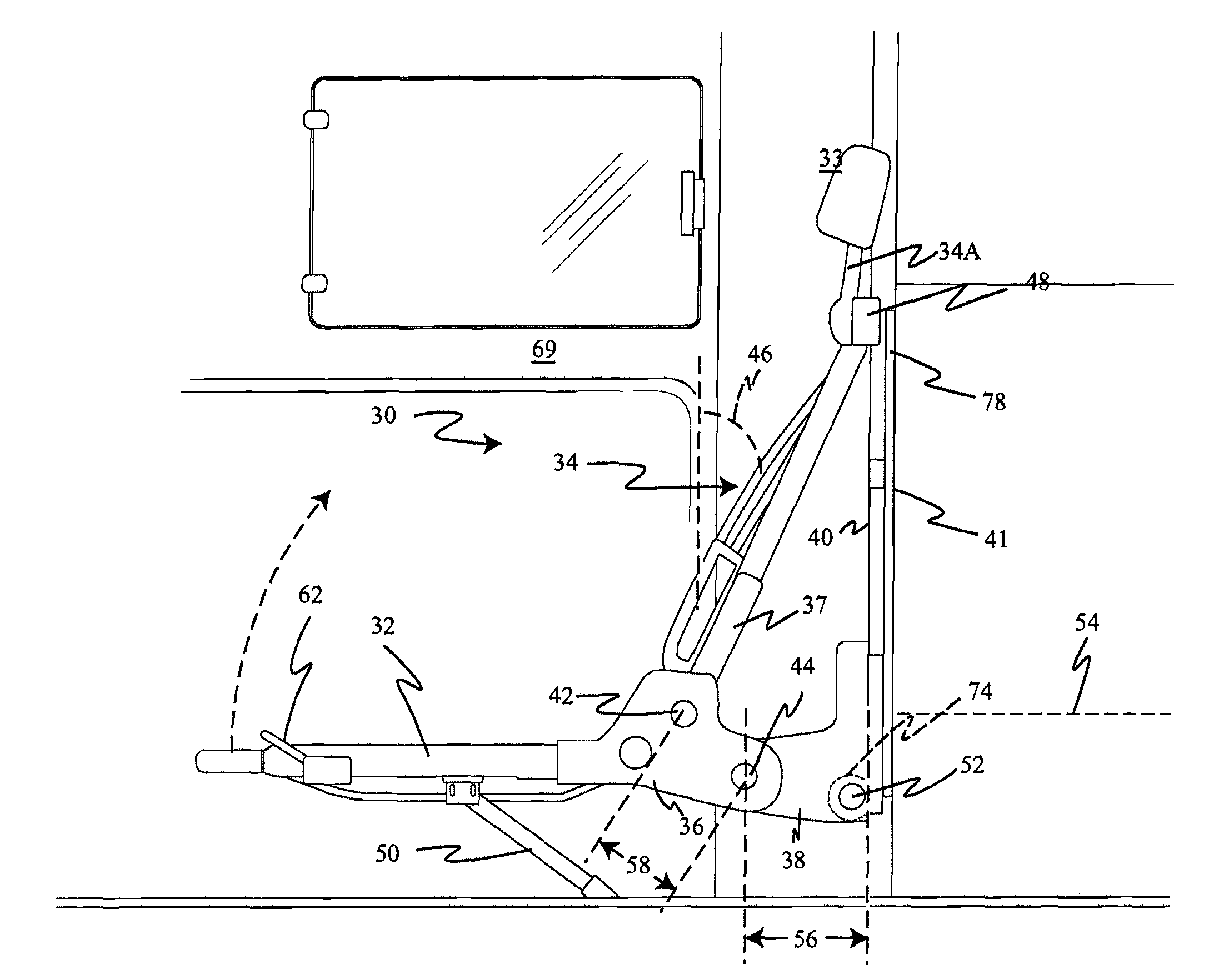 Fold flat seating