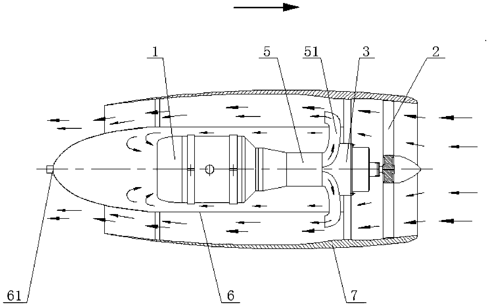 Novel small-size duct turbofan engine