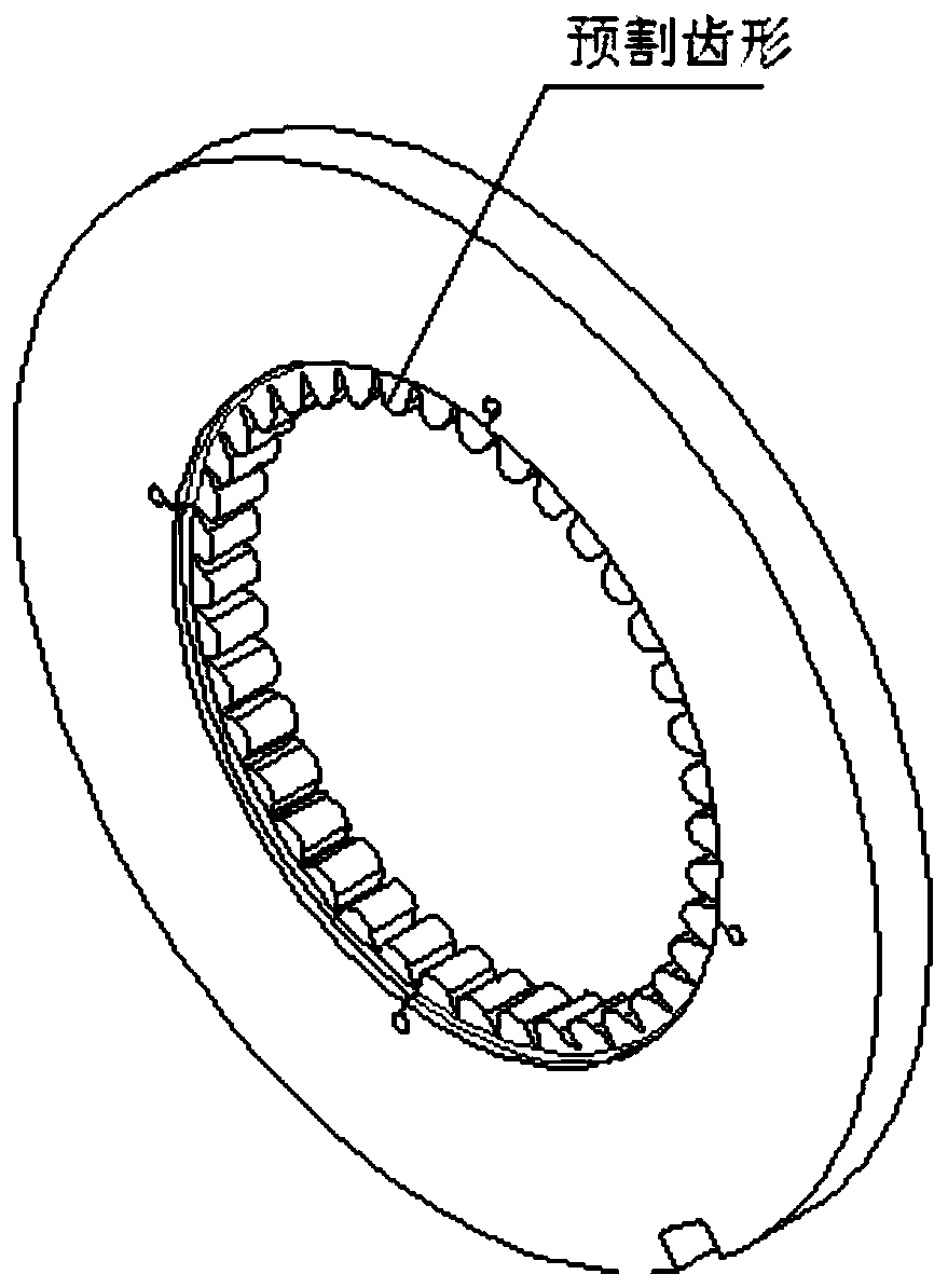 Manufacturing process of external gear drum type broach fine gear cutter disc