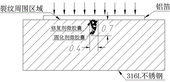 Metal crack repair method