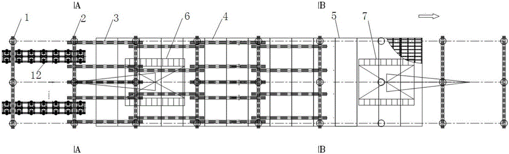 Pile sinking construction method based on assembly movable platform