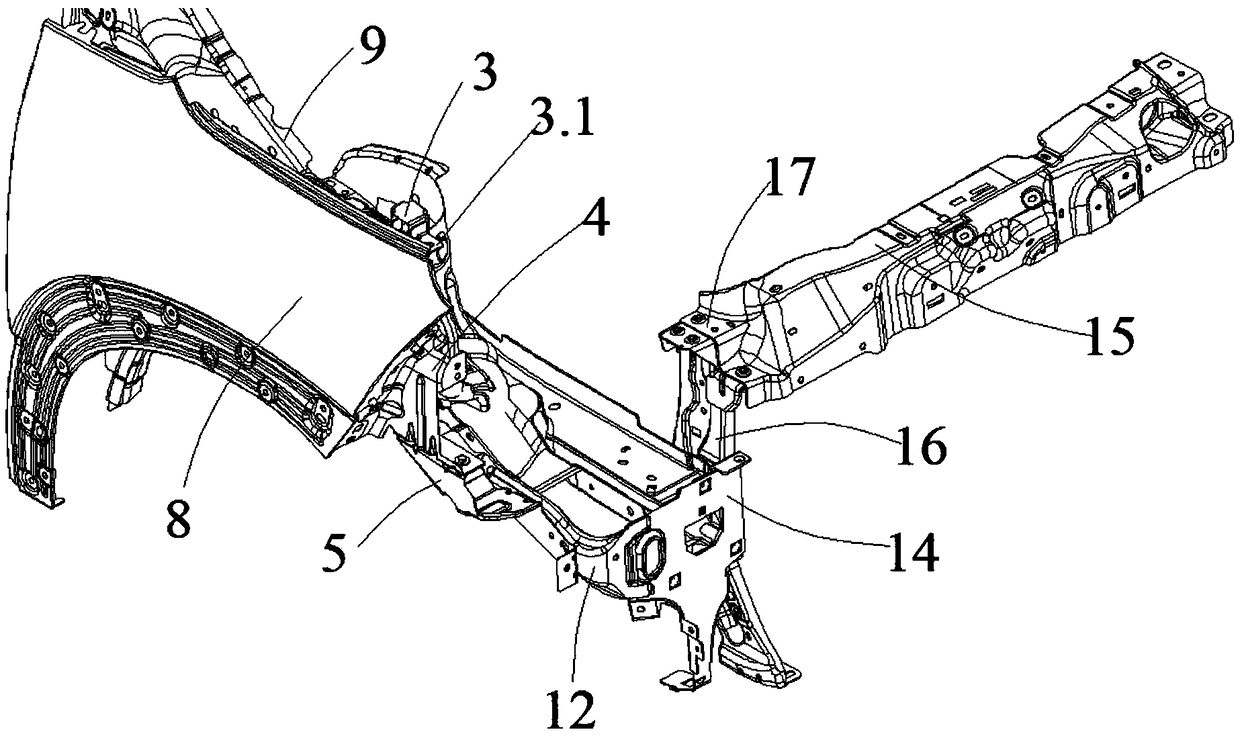 Vehicle front face structure