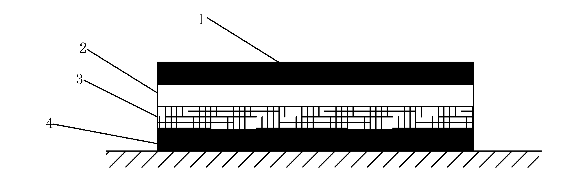 Macromolecular composite cushion layer and preparation method of macromolecular composite cushion layer