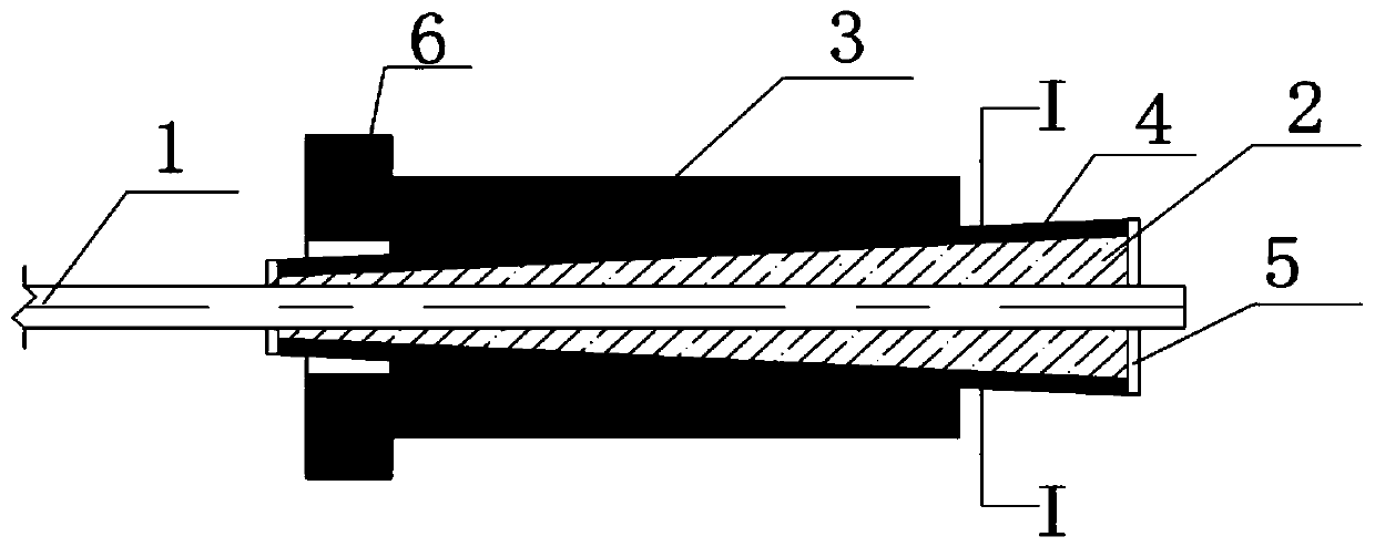 A composite anchor for frp tendons