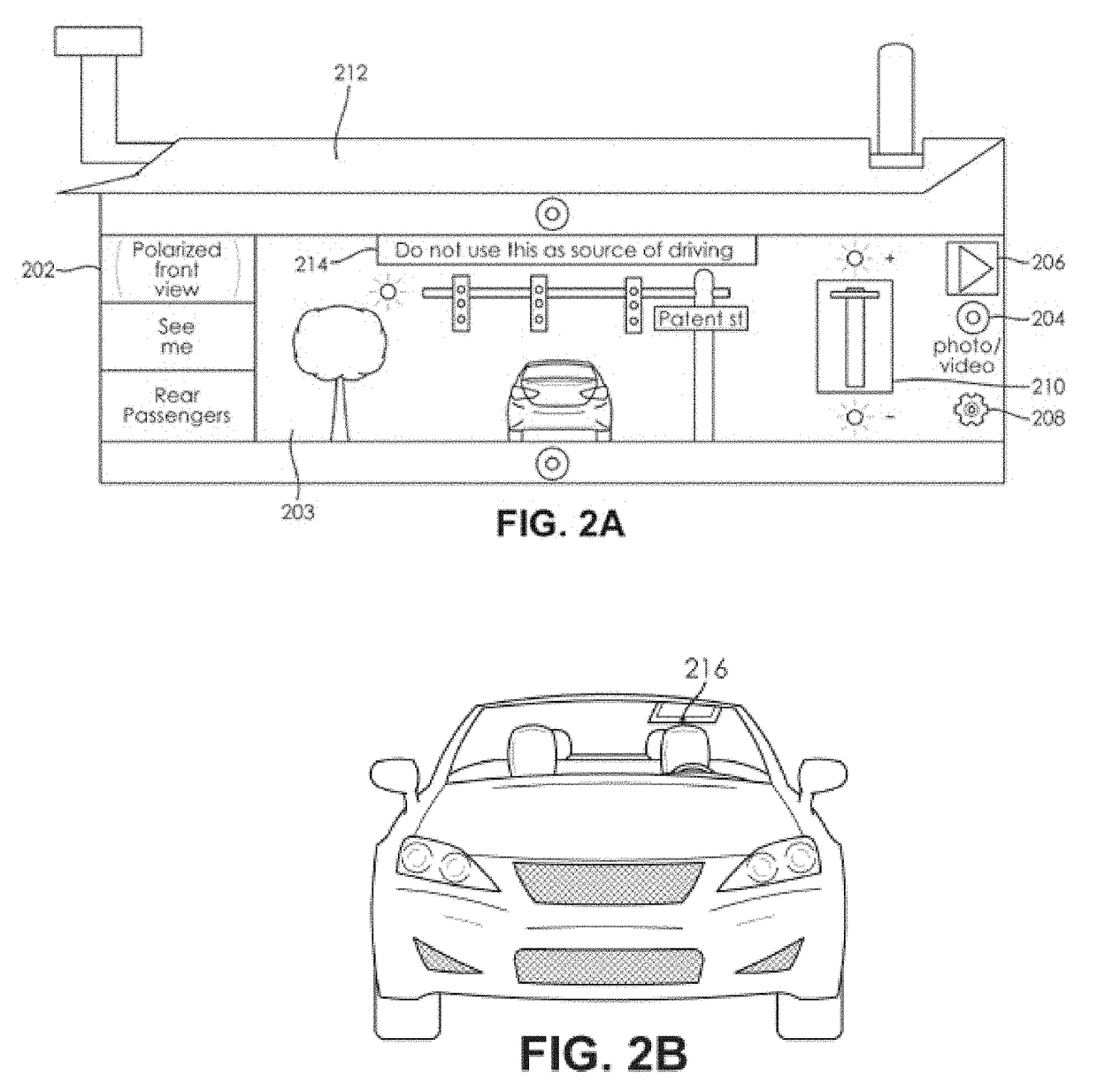 Display rear passenger view on a display screen in vehicle