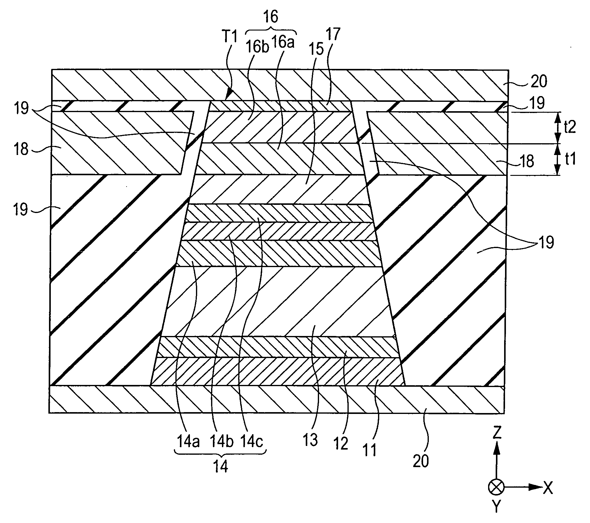 Magnetic sensing element including laminated film composed of half-metal and NiFe alloy as free layer