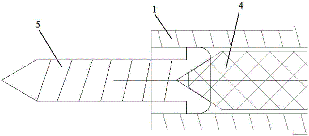 Screw connecting device for installation hole with deep cavity