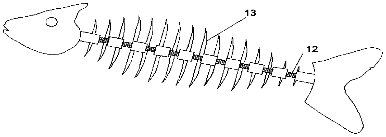 Robot fish used for fishing mass migration inducing and monitoring