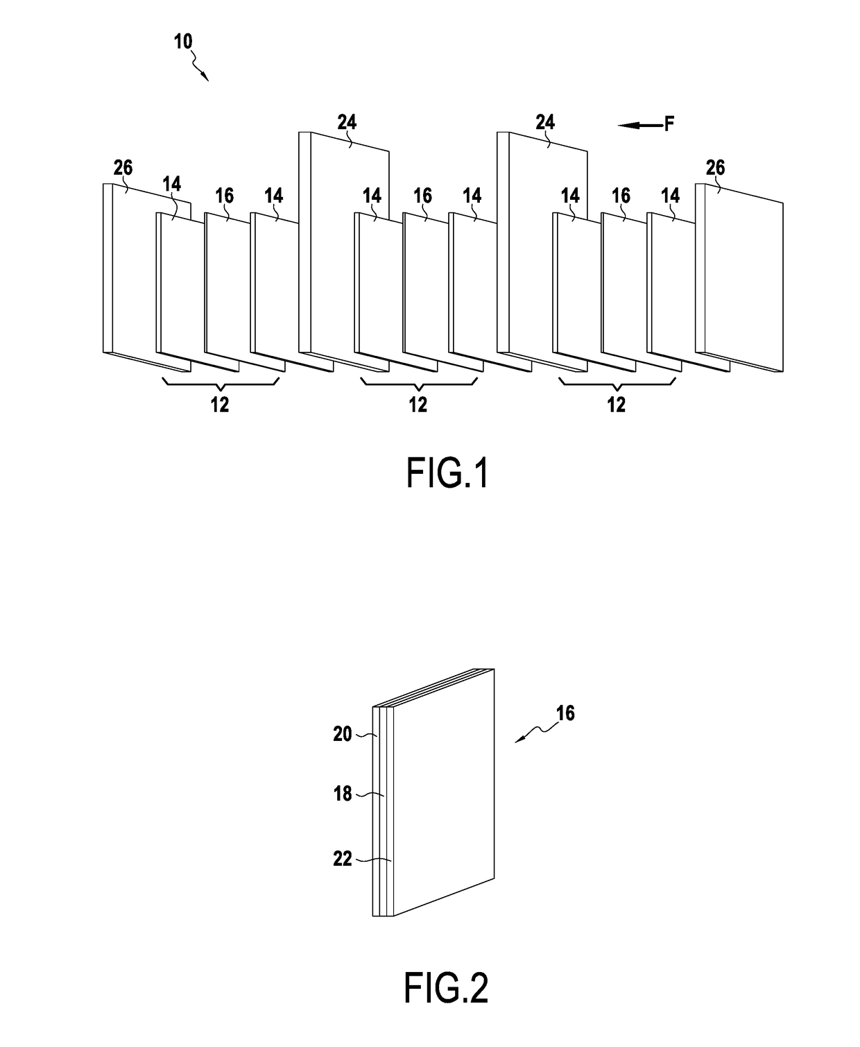 Fuel cell provided with a temperature-control system and method for thermal control of the cell