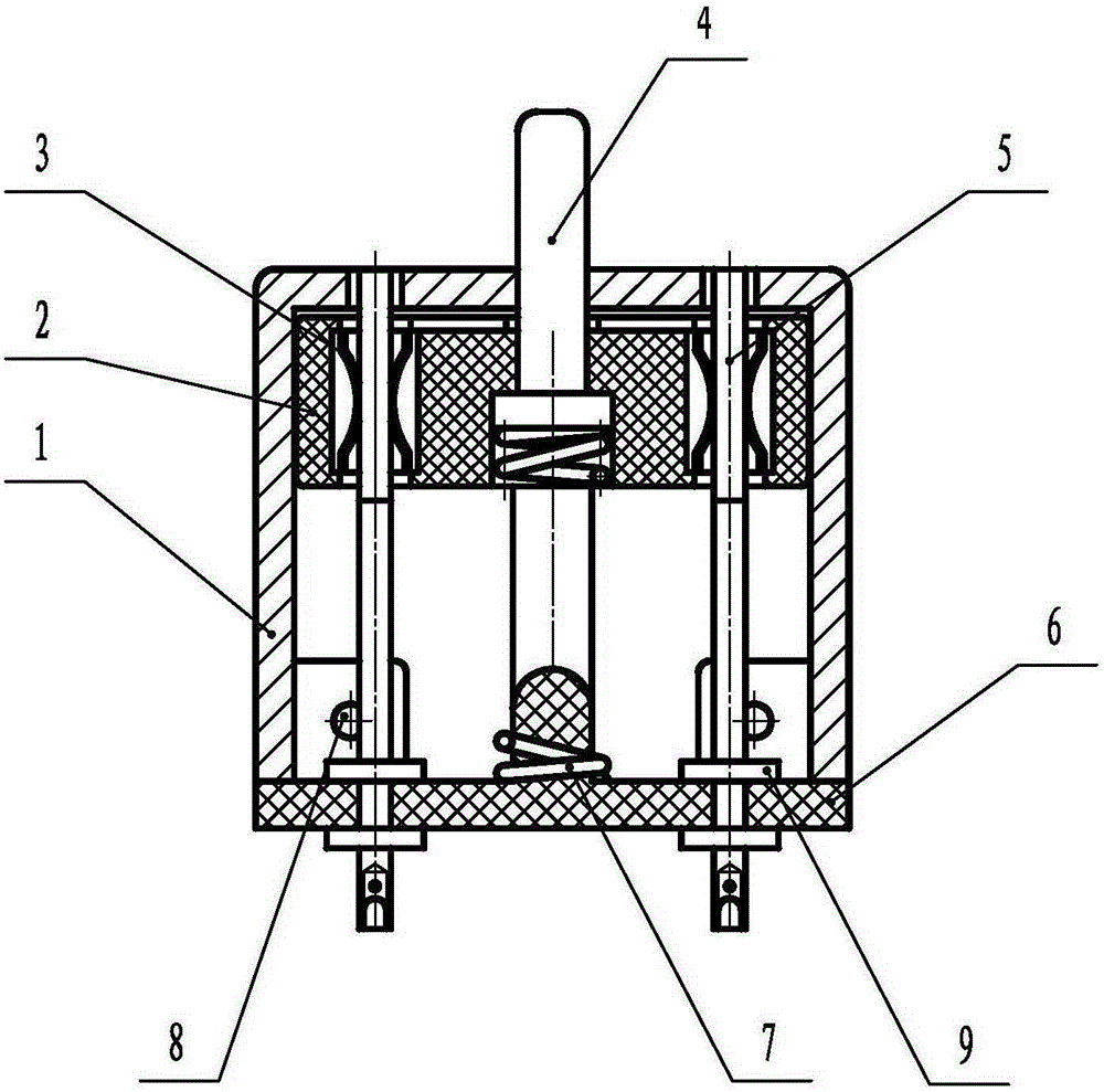 Pressing type travel switch resisting severe environment