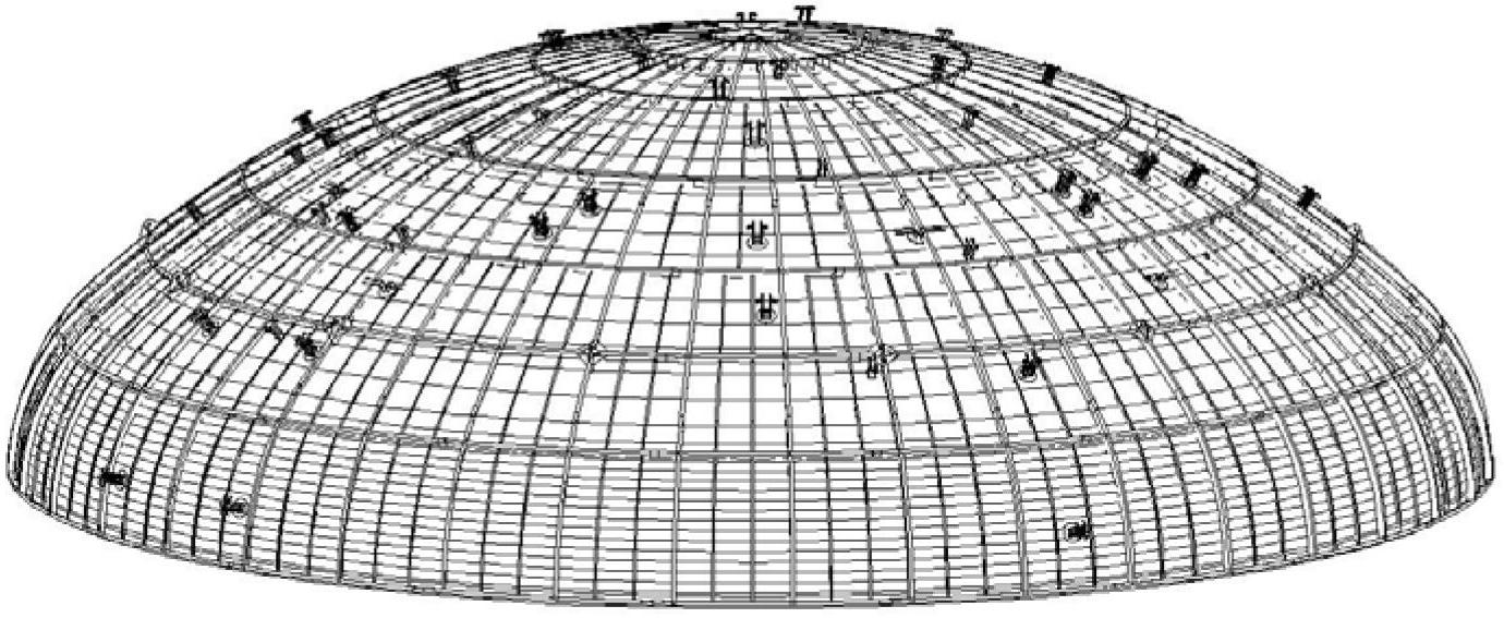 Dome hyperboloid forming equipment