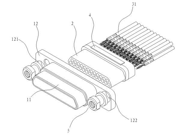 Modular float mounting micro rectangular electric connector