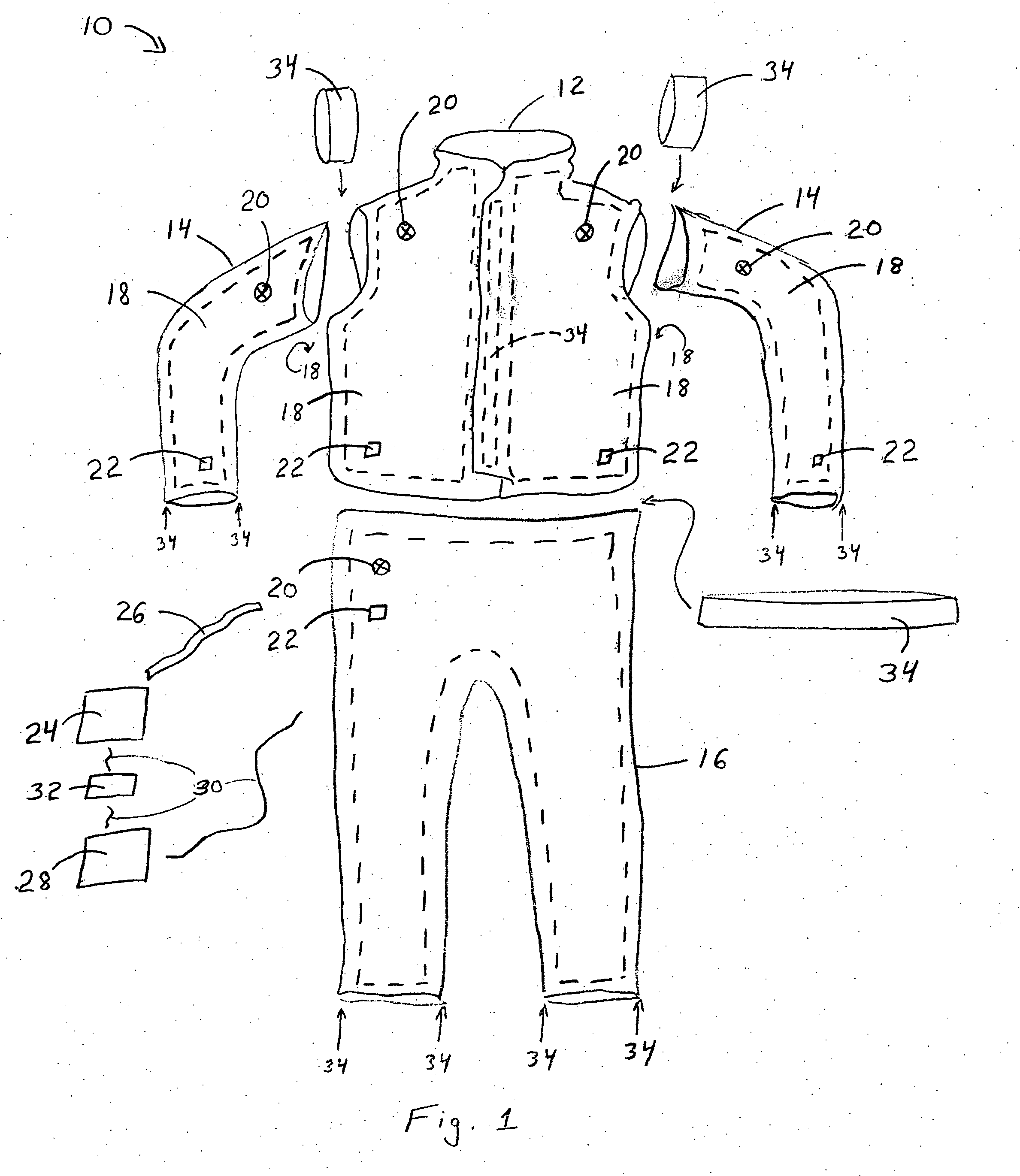 Garment-integrated proprioceptive feedback system