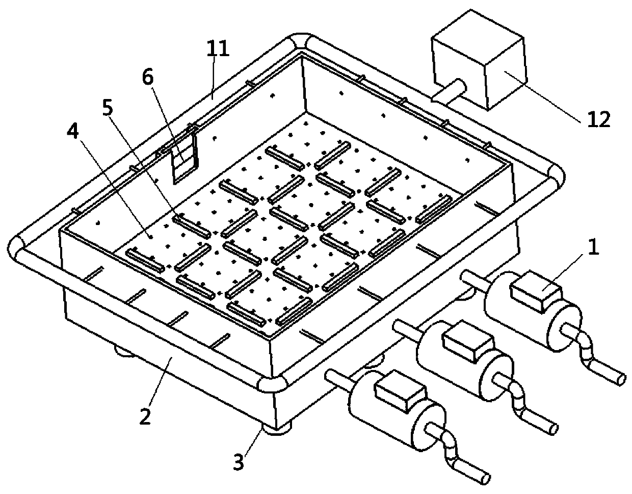 A kind of differential speed quenching device and process method of casting groove for mining scraper machine