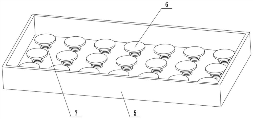 Quick-release computer hard disk shock absorption mounting structure