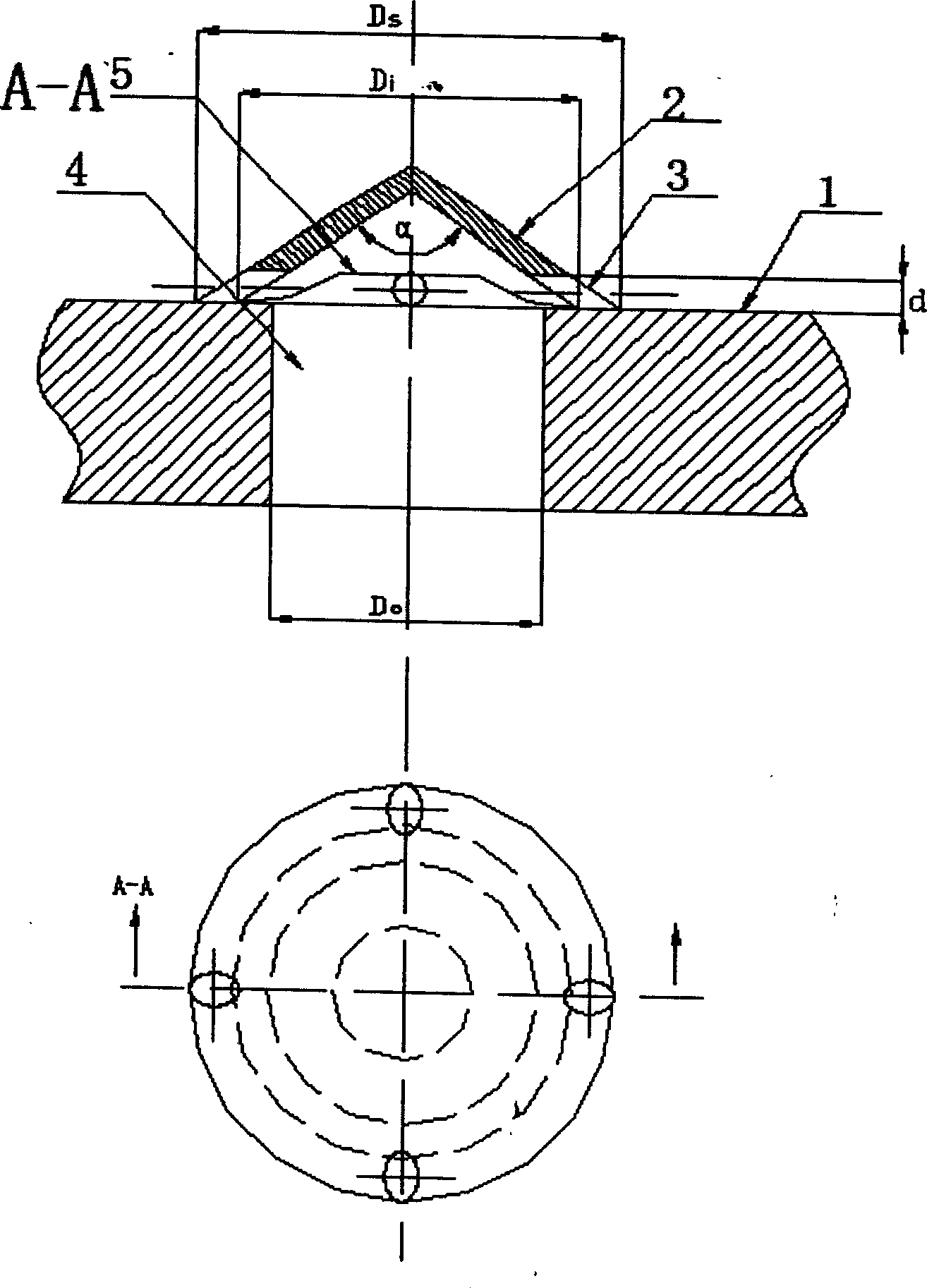 Fluidized bed reactor gases distributing plate