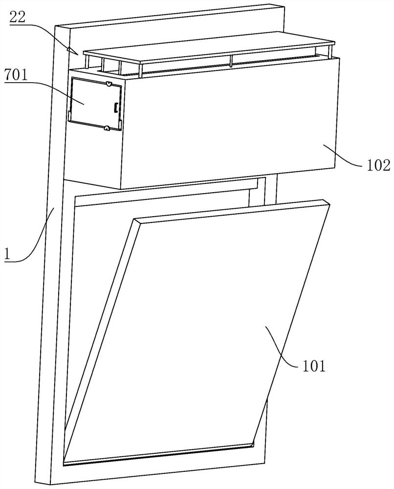 A kind of aluminum alloy door and window with fresh air system