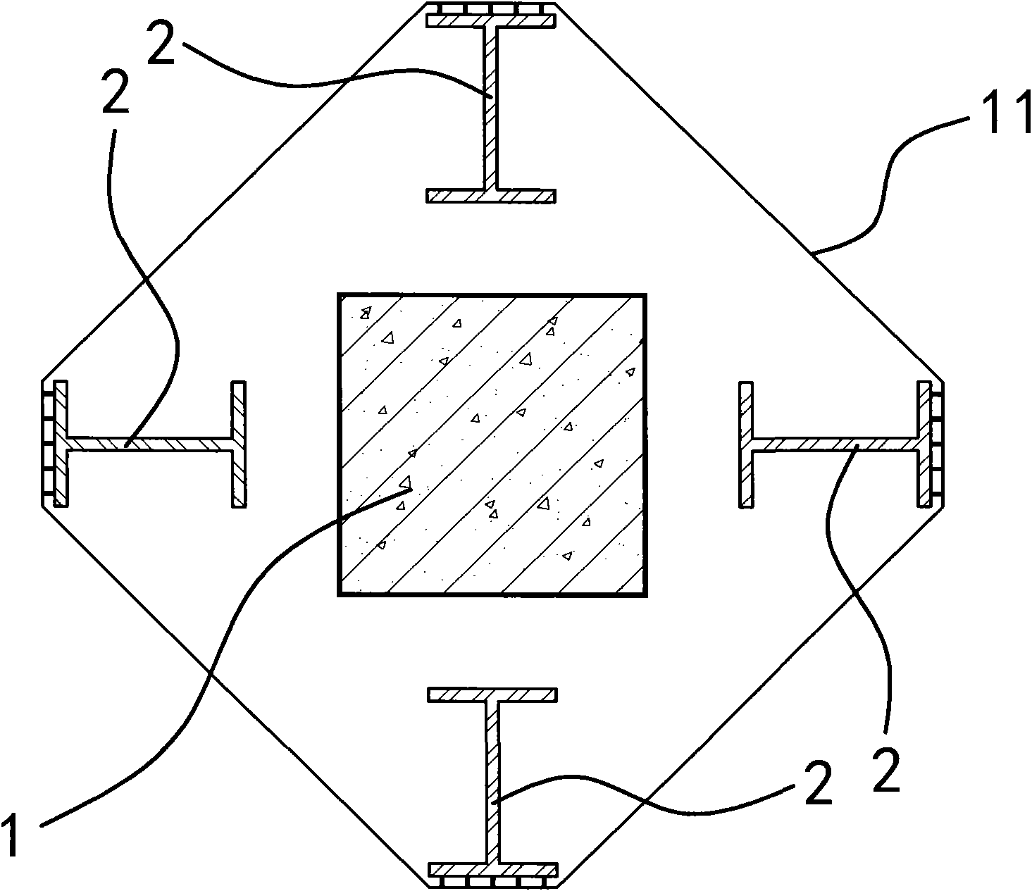 Reinforced concrete column replacing and reinforcing method and device for unloading load of reinforced concrete column