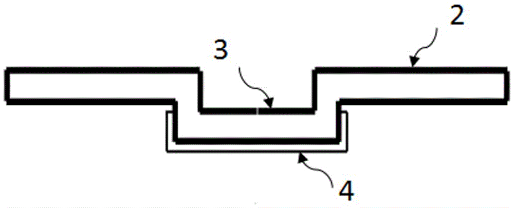 Weld-leg internally-installed surface-mounted elastic key and manufacturing method thereof