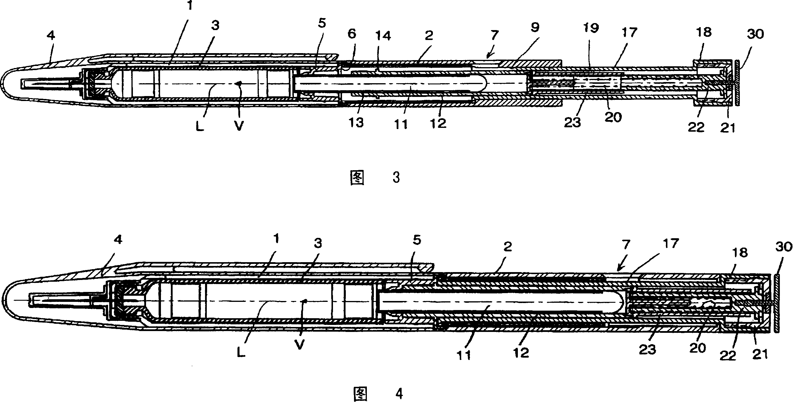 Administering device with display barrel