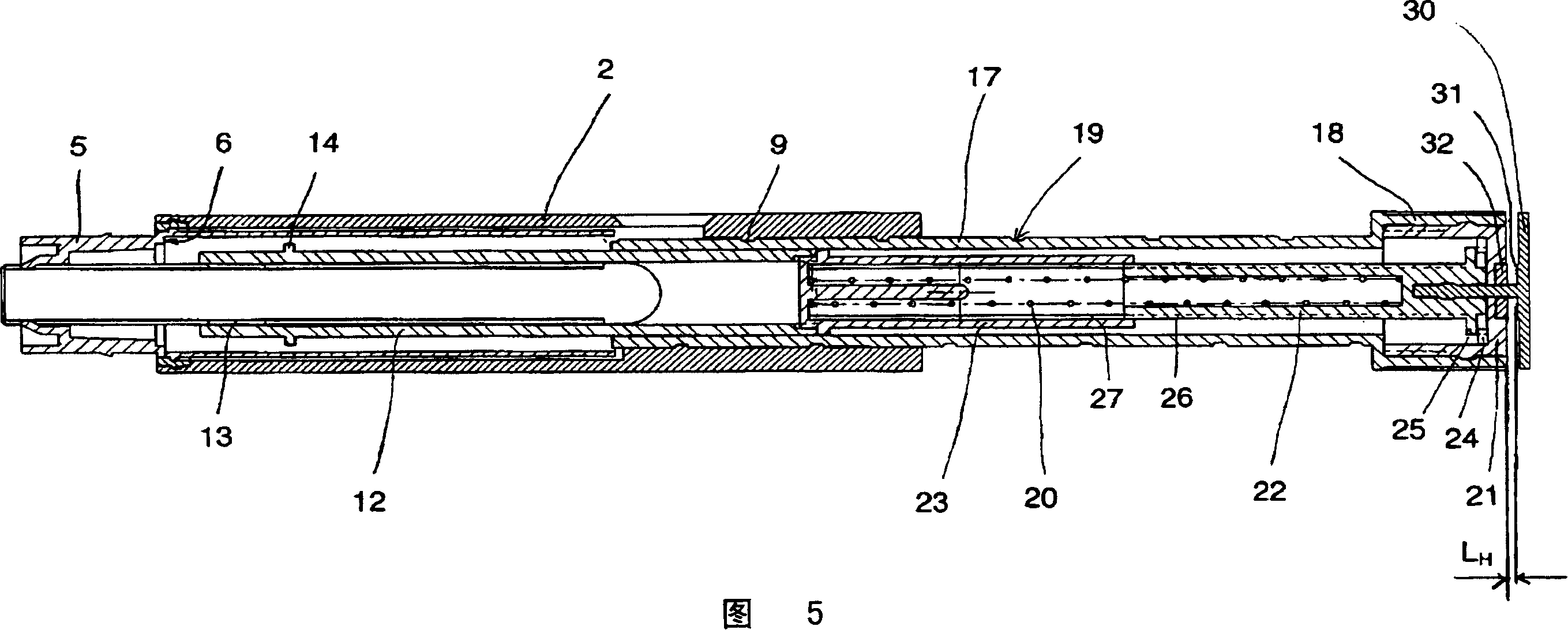 Administering device with display barrel