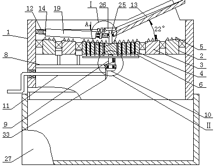 Residue and juice separation device for food processor