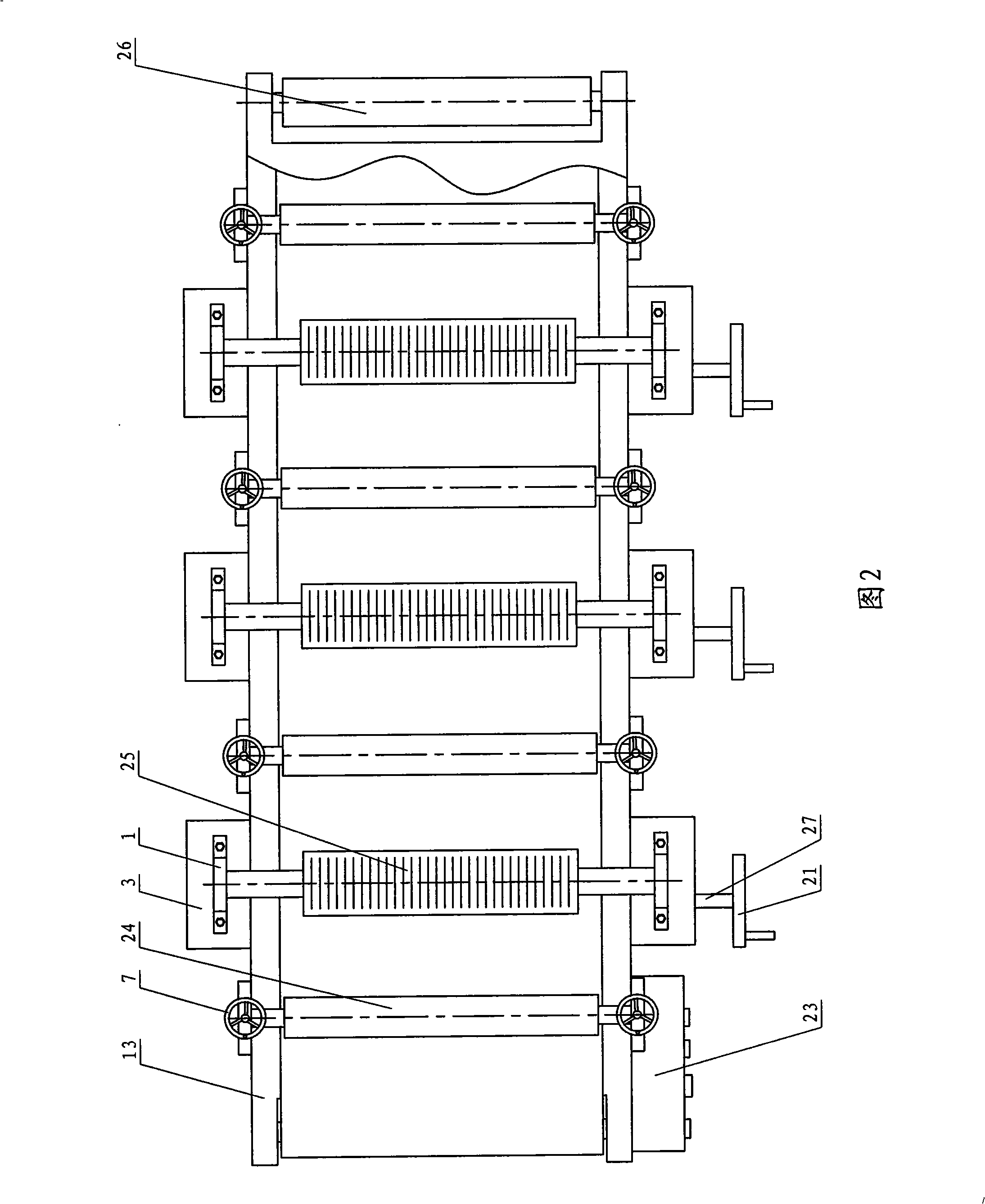 Wood block wiredrawing bench