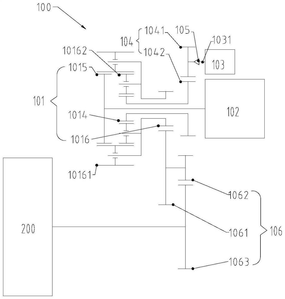 Wheel edge driving structure, wheel edge driving assembly and vehicle