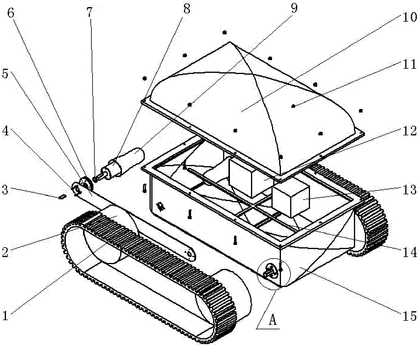 Ground mobile robot with inflatable car body