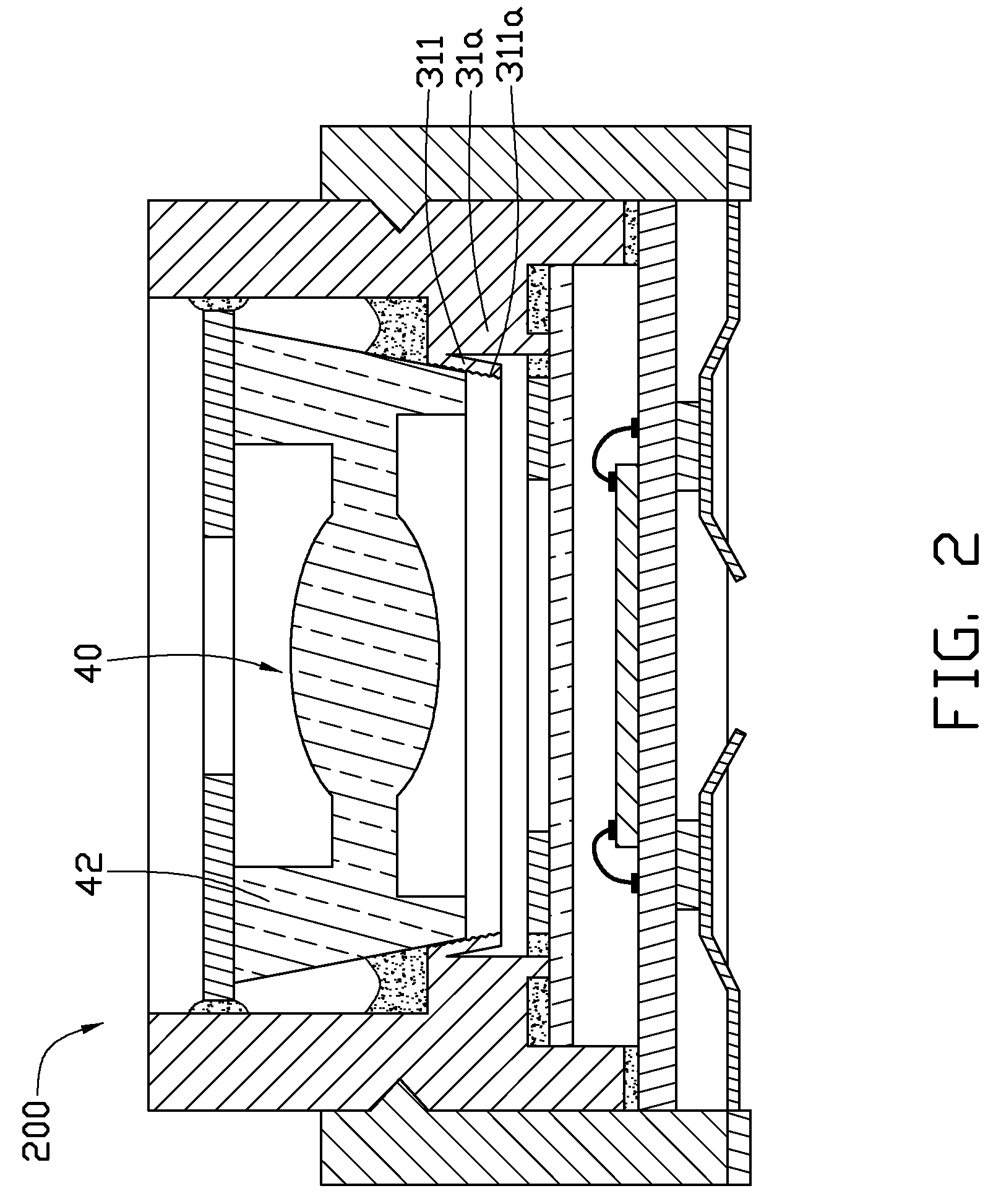 Optical imaging module with fixed-focus lens