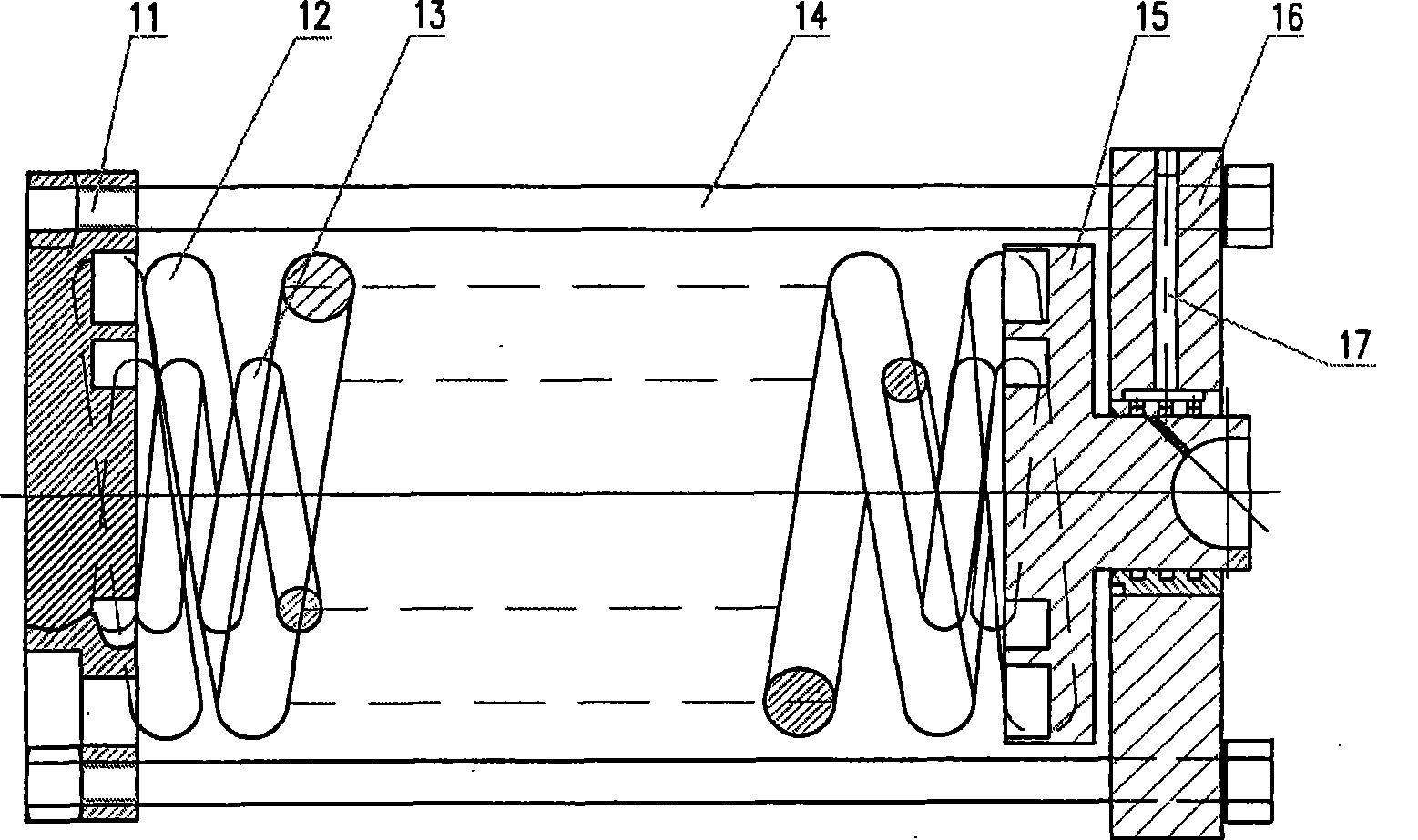 Testing device for implementing main torque and vibrating torque to high speed rotary main shaft