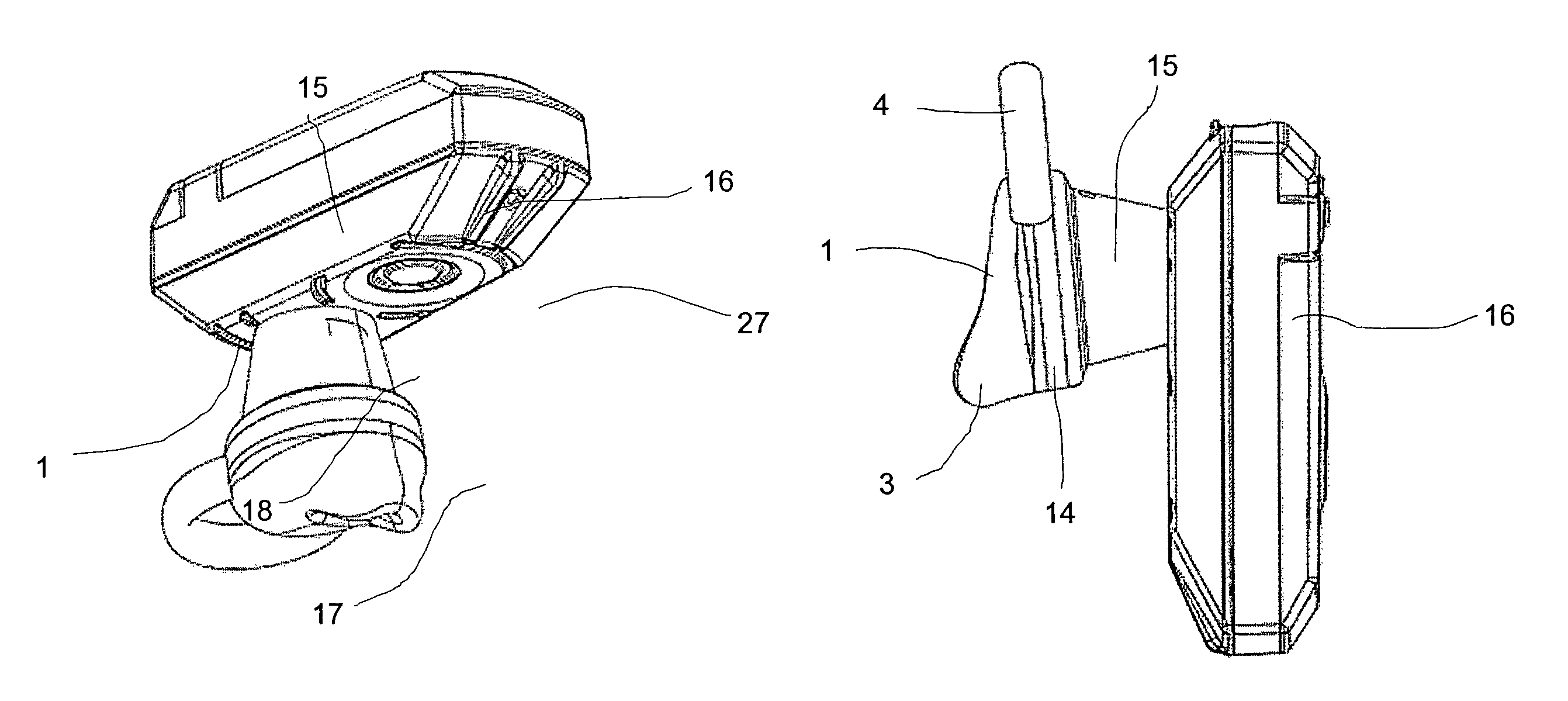 Earphone device with ear canal protrusion