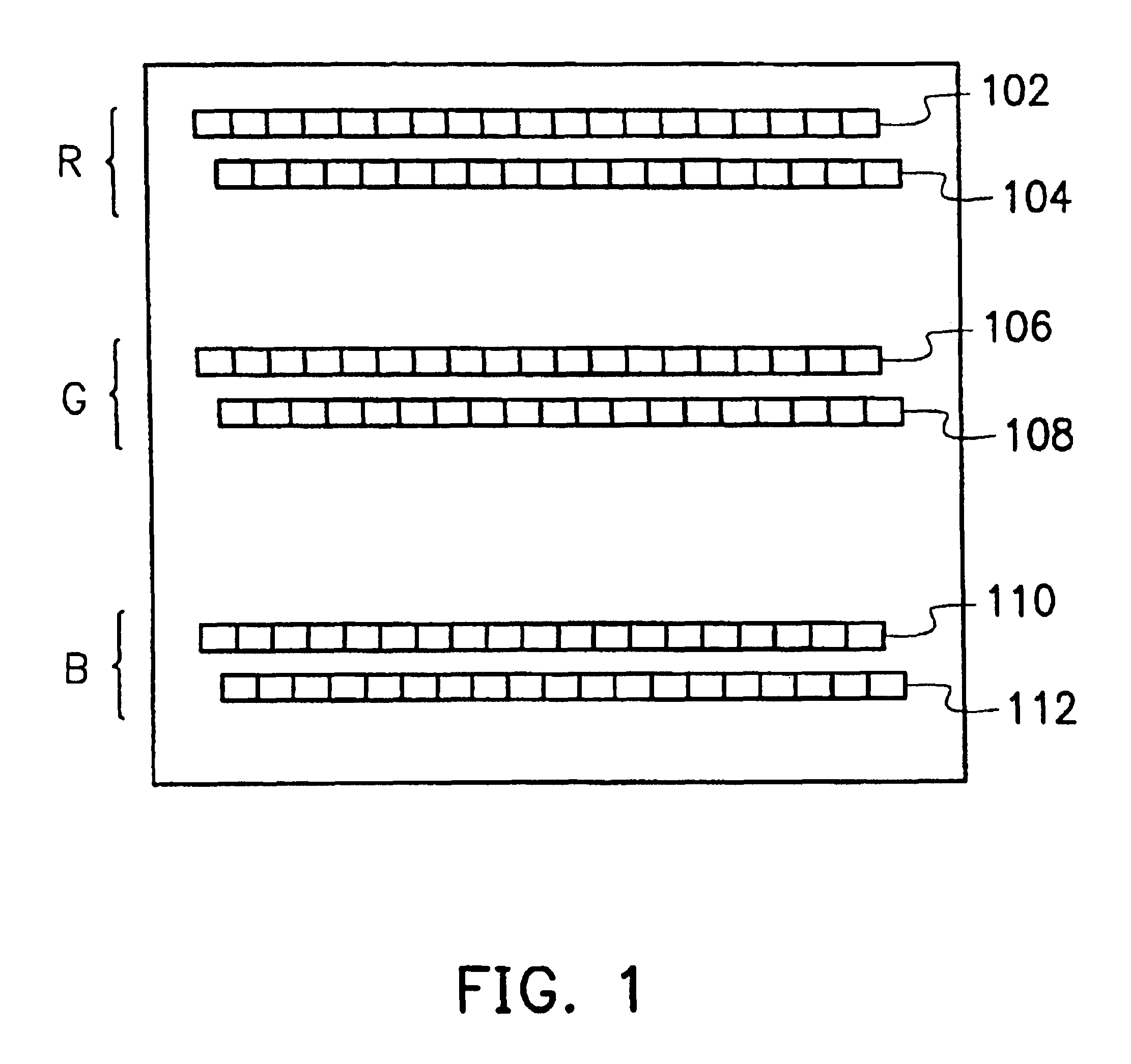 Single step multi-section exposure scanning method