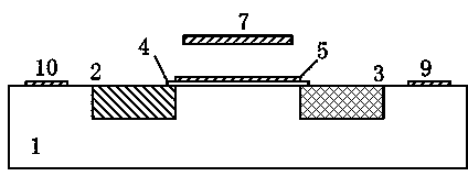 Frequency detector based on micro-mechanical silicon-based cantilever beam and detection method