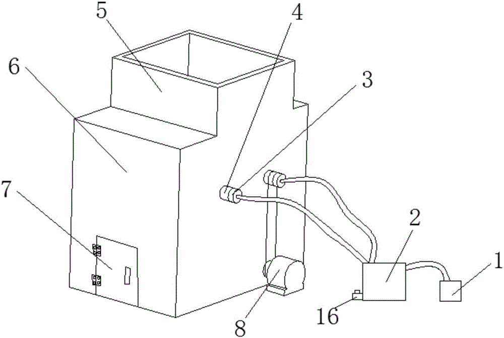 Bitter herb juice extracting device